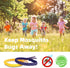 12 Pack Mosquito Repellent Bracelets, DEET-Free, Individually Wrapped PU Leather Insect & Bug Repellent Wrist Bands...