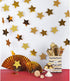 WEVEN Gold Glitte Star Garland Reflective Paper Party Streamers Twinkle Star Banner Backdrop for Wedding Baby Shower Nursery Graduation Party Deco...