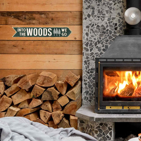 Into the Woods Arrow Wood Wall Decor - Rustic Outdoorsy Wall Art for Cabin, Lodge, or Man Cave...