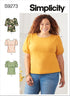 Simplicity Misses' Scoop Neck Knit Top Packet, Code 9272 Sewing Pattern, Sizes XXS-XXL, White...
