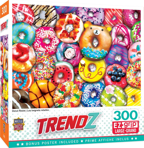 MasterPieces 300 Piece EZ Grip Jigsaw Puzzle - Donut Resist - 18"x24"...