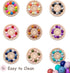 210Pcs Silicone Beads 12mm Silicone Beads for Keychain Making Bulk 30 Colors Loose Round Rubber Beads for Pens Necklace Bracelet Making Kit Jewelr...