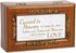 Cottage Garden Treasured Memories Love Feather Wood Finish Petite Rose Jewelry Music Box Plays Amazing Grace...