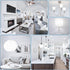 comzler Ceiling Fan Light Bulbs Candelabra LED Bulbs - 60 watt Equivalent, 5000K Daylight White Candelabra E12 Base A15 Small Light Bulbs,600lm,No...