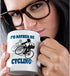 3dRose mug_218217_4 "Id Rather Be Cycling Funny Quotes Popular Saying" Ceramic Mug, Black, 11 oz...