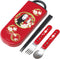 No- Face Utensil Set - Includes Reusable Fork, Spoon, Chopsticks and Carrying Case - Authentic Japanese Design - Durable, Dishwasher Safe- Dark Re...