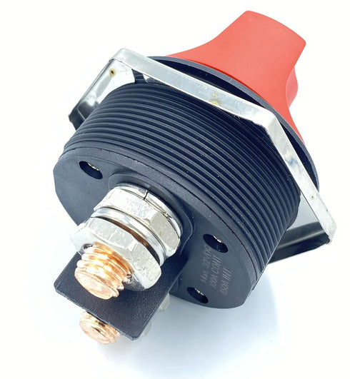 IRYNA Boat Battery Disconnect Switch,Battery Master Power Cut Off Switch,MAX 12V-32V DC 300A Cont 450A INT(ON-Off) Waterproof Battery Isolator Kil...
