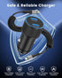 iPhone Fast Car Charger, WIDAQUO 40W Dual USB C Car Charger Adapter Cigarette Lighter and 6FT USB-C to Lightning Coiled Retractable Cable Charging...