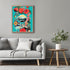 Posterizer 1 pcs-landscapes and flowers retro collage-Landscape & Nature Art-Abstract & Modern Art-Gift for Nature, Surfers and Beach Lovers-Gift ...