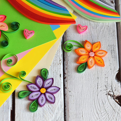 PATIKIL 260pcs Quilling Strips Paper 1/8"(3mm) 39cm Origami Paper Quilling Strip for Art DIY Hand Craft Christmas...