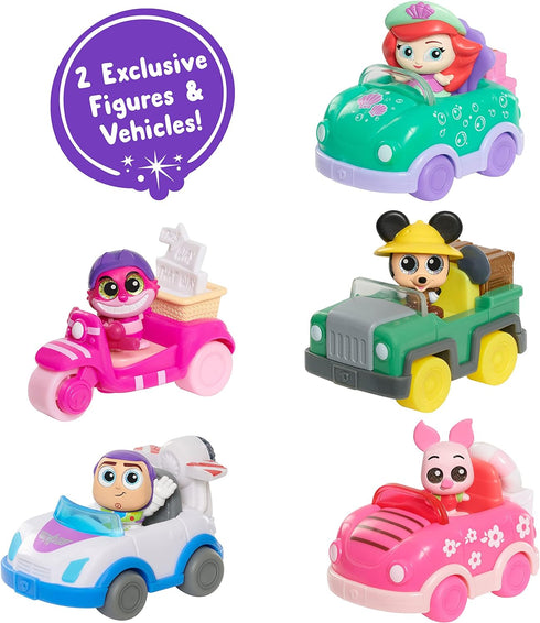 Disney Doorables Let’s Go Vehicles 2-Pack Series 1, Toy Figures, Officially Licensed Kids Toys for Ages 5 Up, Amazon Exclusive...