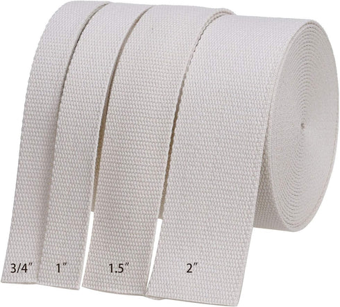 COTOWIN 1.5" Wide Thick Heavy Cotton Webbing?6 Yards (Natural, 1.5")...