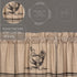 VHC Brands Sawyer Mill Charcoal Valance Curtain Farmhouse Country Chicken Cotton Gray and Tan for Kitchen Window 20x72...