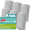 6 Pack Damp Dusting Sponge Duster, Grey Dust Cleaning Sponge, Reusable Household Cleaning Sponge Tool for Blinds, floorboards, fan blades, Vents, ...
