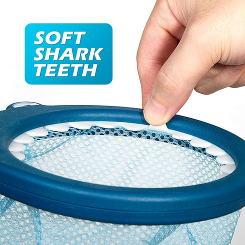 No Hole Mold Free Bath Toys for Toddlers 1-3, Water Toys for 6-12 Months Infants with Storage Bag, Baby Shark Toys for Pool, Bathtub, Beach, Showe...