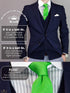 Men's Knit Tie Slim Skinny Square Necktie Width 2.2 inches Washable Solid Color Lime Yellow Green...