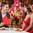 Janinka 6 Pcs Valentine's Day Tinsel Garland Total 39ft Red and White Heart Metallic Garland Decor Valentines Heart Twist Tinsel for Mantle Weddin...