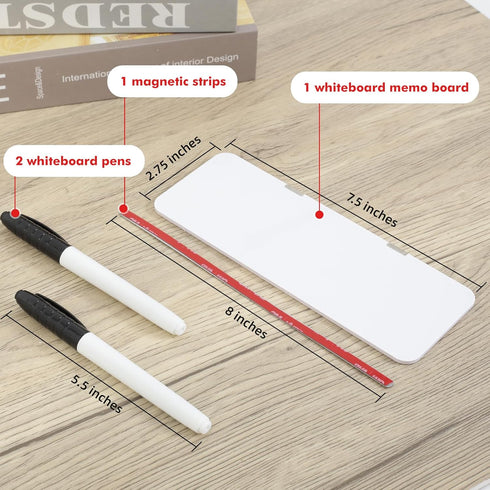Monitor Memo Board, Magnetic Dry Erase Multifunction Whiteboard Monitor Side Panel, Desktop Memo Board with a Pen...