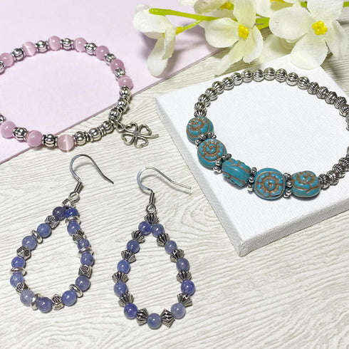 Silver Spacer Beads for Jewelry Making Supplies Flat Beads for Bracelets Small Seed Beads for Necklace Earring 500pcs Bead Bracelet Making Kit Met...