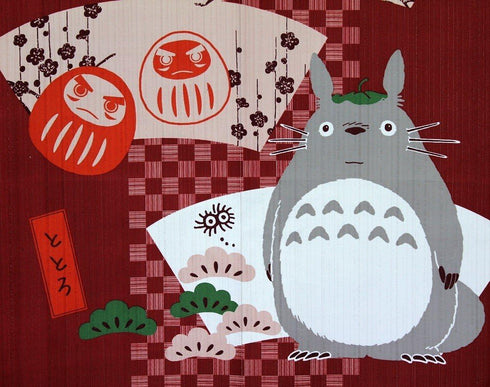 Cosmos Studio Ghibli My Neighbor Totoro noren(Japanese curtain) Bring good luck series "Daruma Doll" 85x150cm 10730...