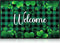 St. Patrick's Day Doormat Lucky Green Shamrocks St. Patrick's Day Doormat Irish Plaid Welcome Mat Non Slip Rubber Area Rugs for Bathroom Entrance ...