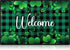 St. Patrick's Day Doormat Lucky Green Shamrocks St. Patrick's Day Doormat Irish Plaid Welcome Mat Non Slip Rubber Area Rugs for Bathroom Entrance ...