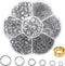 TOAOB 1000pcs Jump Rings for Jewelry Making Stainless Steel Open Jump Rings Connectors for DIY Crafts Necklaces Bracelets Keychains 4mm 5mm 6mm 7m...