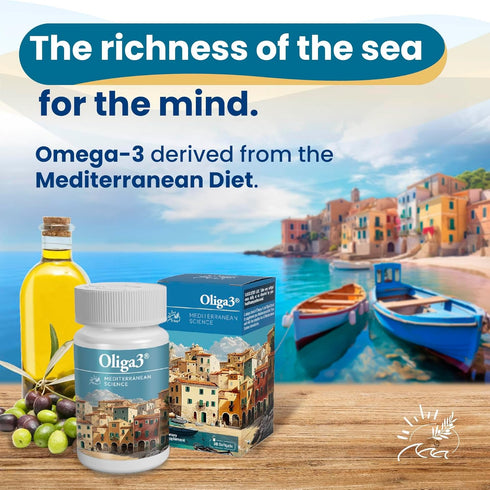| Omega-3 EPA and DHA with Vitamins D and E | Capsules for Memory and Focus | Antioxidant | Mediterranean Diet | 30 Capsules...