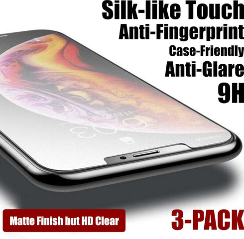 3 Pack Matte Screen Protector for iPhone 12 Pro Max Matte Tempered Glass Anti-Fingerprints Anti-Glare Anti-Scratch 9H Hardness Film for iPhone 12 ...