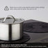 Lazy K Induction Cooktop Mat - Silicone Fiberglass Scratch Protector - for Magnetic Stove - Non Slip Pads to Prevent Pots from Sliding During Cook...