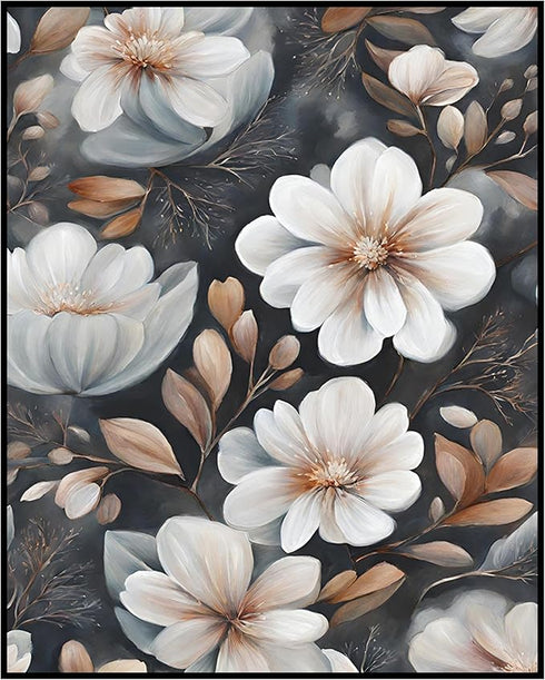 Posterizer 1 pcs-dainty flowers in nature -oil painting style-6-Floral & Botanical Art-Landscape & Nature Art-Living Room Bedroom Decor- unframed ...