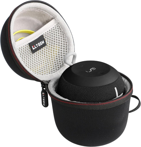 LTGEM Hard Travel Carrying Case for Ultimate Ears WONDERBOOM 4/3 / 2 Portable Waterproof Bluetooth Speaker, Black+Grey...