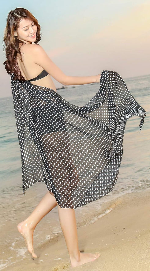 Women's Swimsuit Cover up Sarong Chiffon Beach Bikini Pareo Wrap...