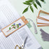 AHANDMAKER Embroidery Bookmark Set, Floral Plant Stamped Embroidery Bookmark for Starter Adults DIY Counted Cross Stitch Kit with Needle Tassel Ca...