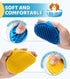 Dog Bath Brush Pet Massage Shampoo Brush Dog Scrubber for Dog Washing Brush Scrubber Pet Bath Massage Brush with Soft Silicone Bristles for Dog Ca...
