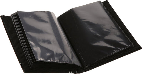 Pioneer LLL46 "Live, Laugh, Love" Embroidered Frame Cover Sewn Leatherette Mini Photo Album, Black...