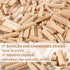 Sukh 200Pcs Wooden Dowel Pins - Wooden Dowels Fluted Wood Dowel Pins with 1/4?5/16 and 3/8-inch for Joining in Furniture, Cabinets and Other Woodw...