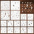 Star Stencils for Painting, 16 Pcs Star Moon Stencils for Painting on Wood Wall Painting Template, Large Reusable Star Zodiac Constellation Stenci...