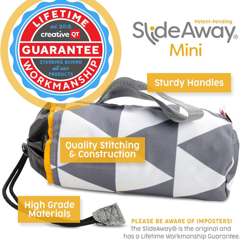 Creative QT SlideAway, Buffalo Check Print, On-The-Go Mini Storage Bag and Table Top Play Mat For Kids and Toddlers, Room and Travel Toy Organizer...
