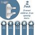2 Pack - Door Lever Baby Safety Lock - Baby Proofing - Prevent Little Kids from Opening Doors with A Child Proof Door Handle Lock - 3M Adhesive - ...