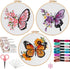 Offizon 3 PCS Embroidery Kit for Beginners - Embroidery Patterns, Embroidery Accessories & Hoop Included, Hand Embroidery Kit for Adults Stitching...