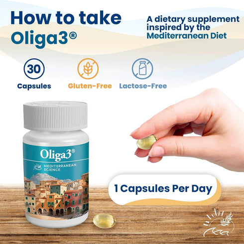 | Omega-3 EPA and DHA with Vitamins D and E | Capsules for Memory and Focus | Antioxidant | Mediterranean Diet | 30 Capsules...