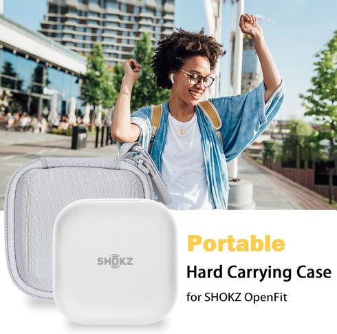 co2CREA Hard Case Replacement for SHOKZ OpenFit Open-Ear True Wireless Bluetooth Headphones, White...