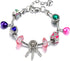 12pcs A Suit 925 Silver Plating Alloy Enamel Colored Rhinestones Tree of Life Lock Owl Heart Luck Bead Charms for Charm Bracelets Snake Bracelet W...