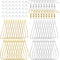 DIY Earring Findings, 40pcs Teardrop and Triangle Shaped Beading Hoop Earring Findings with 40pcs Fish Earring Hooks and 40pcs Clear Earring Backs...