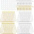 DIY Earring Findings, 40pcs Teardrop and Triangle Shaped Beading Hoop Earring Findings with 40pcs Fish Earring Hooks and 40pcs Clear Earring Backs...