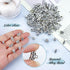 JIALEEY 125 Piece Mixed Antique Tibetan Silver Bail Tube Beads, Bail beads, Spacer Bead, Bead Hanger Fit Charm European Bracelet Pendant Jewelry M...
