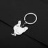 Chicken Keychain Stainless Steel Chicken Keyring Gifts for Women Purse Car Key Charms...