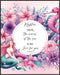 Posterizer 1 pcs-girly mermaid bible verse art-Psalm 93: 4-Kids Room Art-Religious Posters-Gifts for Christians-Living Room Bedroom Decor- UNFRAME...