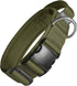 Tough Dog Collars, Tactical Dog Collar with Handle, Milltary Adjustable Dog Collar with Heavy Duty Metal Buckle for Training (Large(Pack of 1), Gr...